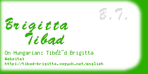 brigitta tibad business card